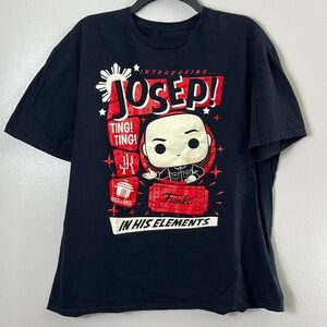 Pop Funko Josep! Comedy Tour Graphic Tee Shirt Black Short Sleeve Men’s Size XL